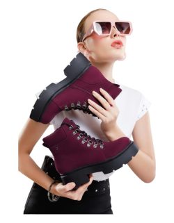 Botines Nina color vino