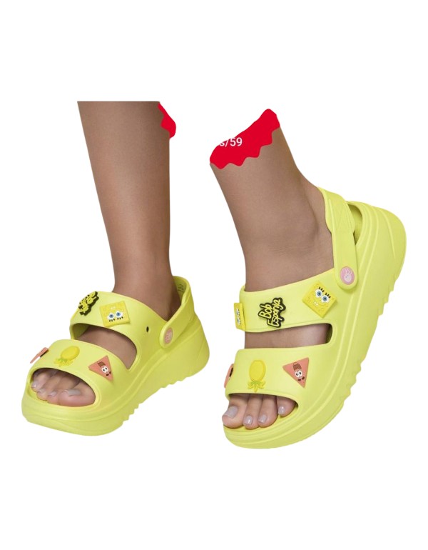 Sandalias Bob Esponja Amarillo